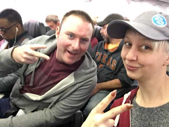 Jennifer & Mat on the way to Codemash - first conf of 2019!