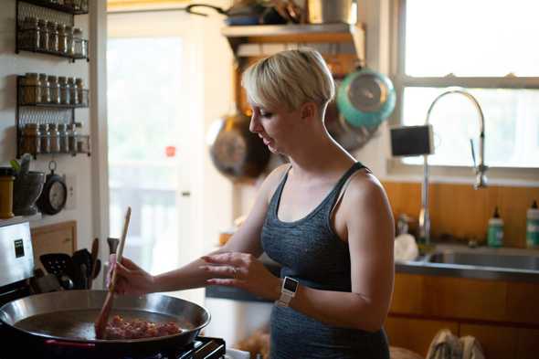 Jennifer cooking